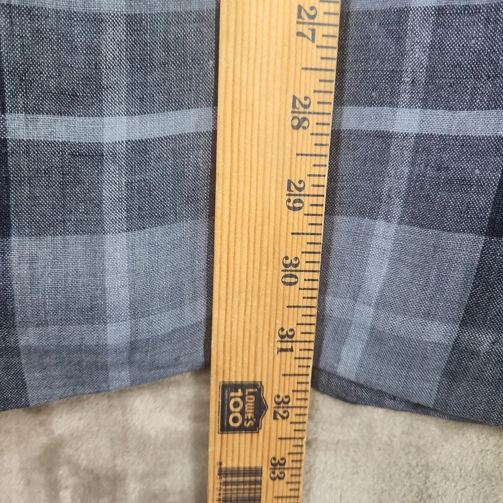 Lauren Ralph Lauren Blazer Mens 46R Blue Plaid Linen Preppy Old Money Classic